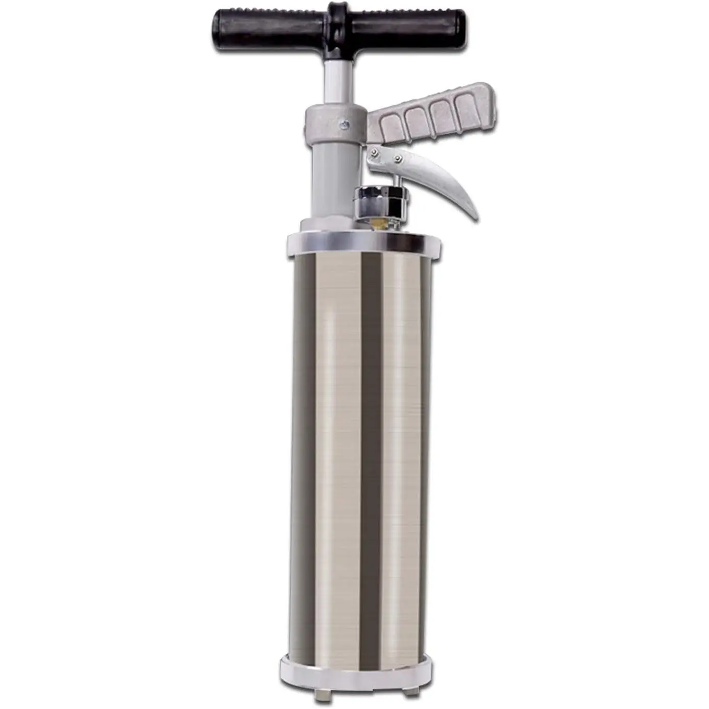 Modern Portable High-Kinetic Rubber Stainless Drain Blaster Pump - Air Drain Cleaning Utility Tool with Visual Barometer, Heavy-Duty for Toilet, Sink Clogs (Grey)
