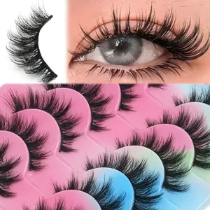 10 Pairs Luxurious Natural Volume False Lashes, Natural Look, Beginner Friendly, Reusable, Daily Wear, Fake Lashes, Realistic Lashes