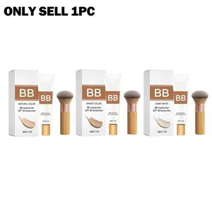 Moisturizing Sunscreen SPF UV Bb Cream, Gentle Lightweight Hydrate Hydrating Freshness, Smooth Fit Flawless Fine Texture Coverage Bb Cream, Moisture-Rich Moisturizer Protective Makeup