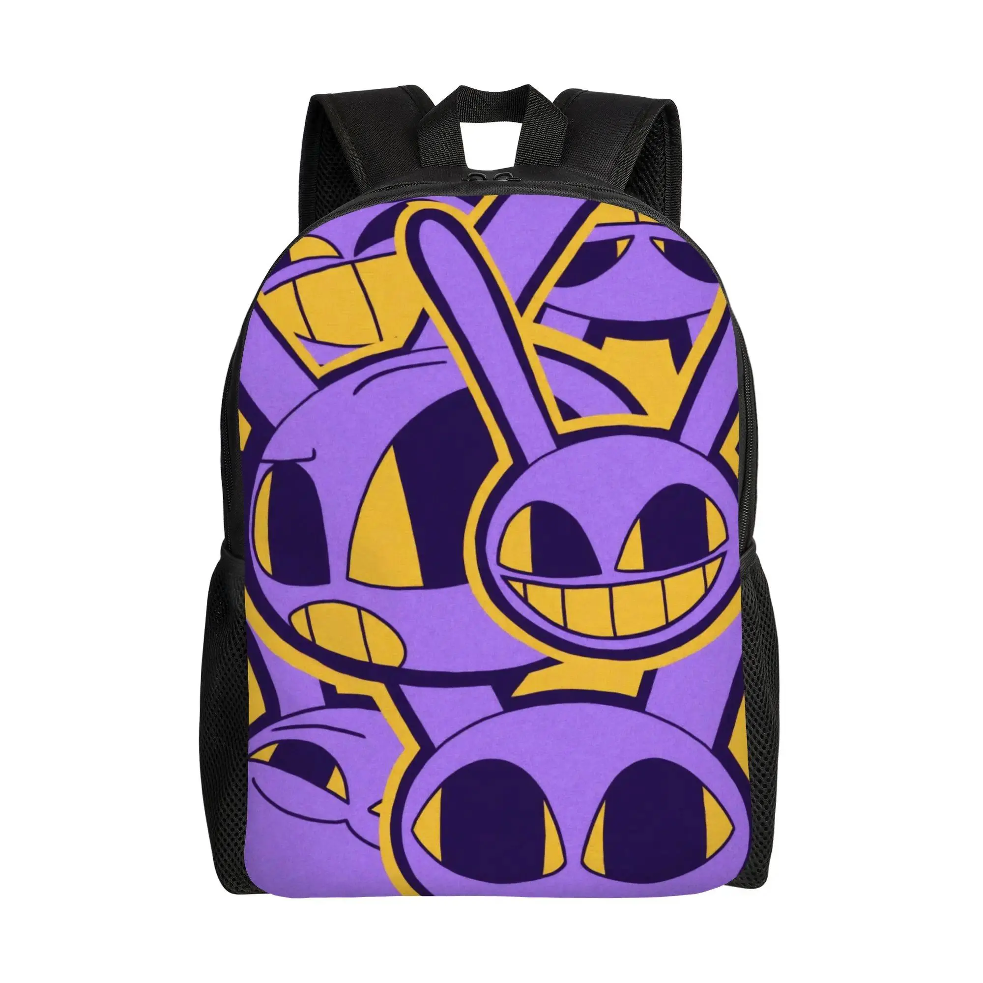 Purple Rabbit Teenage Backpack Gift Student Work  Daypack for Men Women Laptop Shoulder Bag