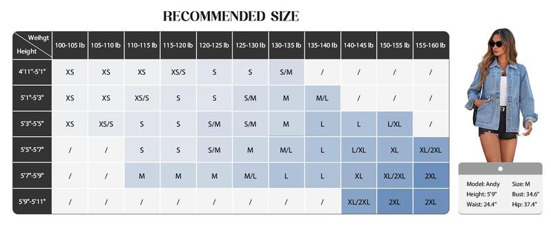 Fessceruna Womens Oversized Denim Jacket Distressed Button Down Boyfriend Jean Jackets 2025 Trendy Shacket