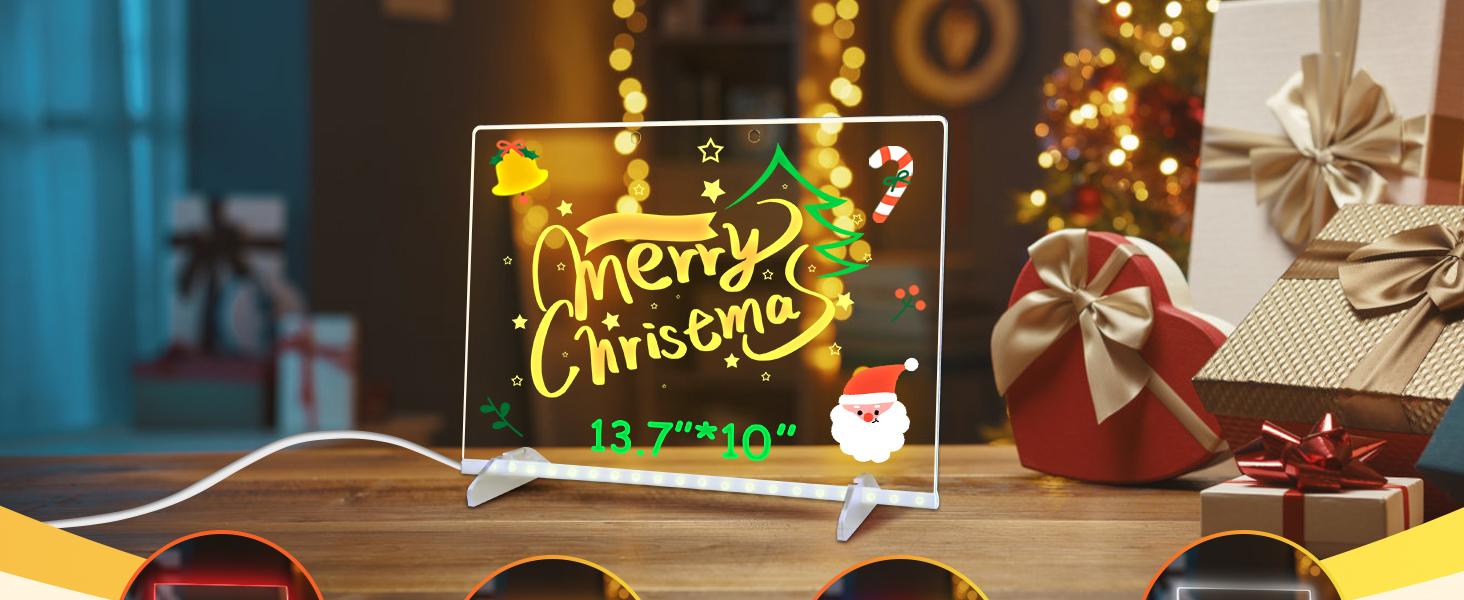 LED Note Board with Seven Colors 13"x10" for Kids 3-12 Stimulate Painting Potential Enhance Color Cognition Light Up Dry Erase Boards with 7 Markers Soft Cloth Hanging Chain Holiday Trend Gift Christmas Gift neon color Light-Up Drawing LED Note Board with Seven Colors 13"x10" for Kids 3-12 Stimulate Painting Potential Enhance Color Cognition Light Up Dry Erase Boards with 7 Markers Soft Cloth Hanging Chain Holiday Trend Gift Christmas Gift neon color Light-Up Drawing