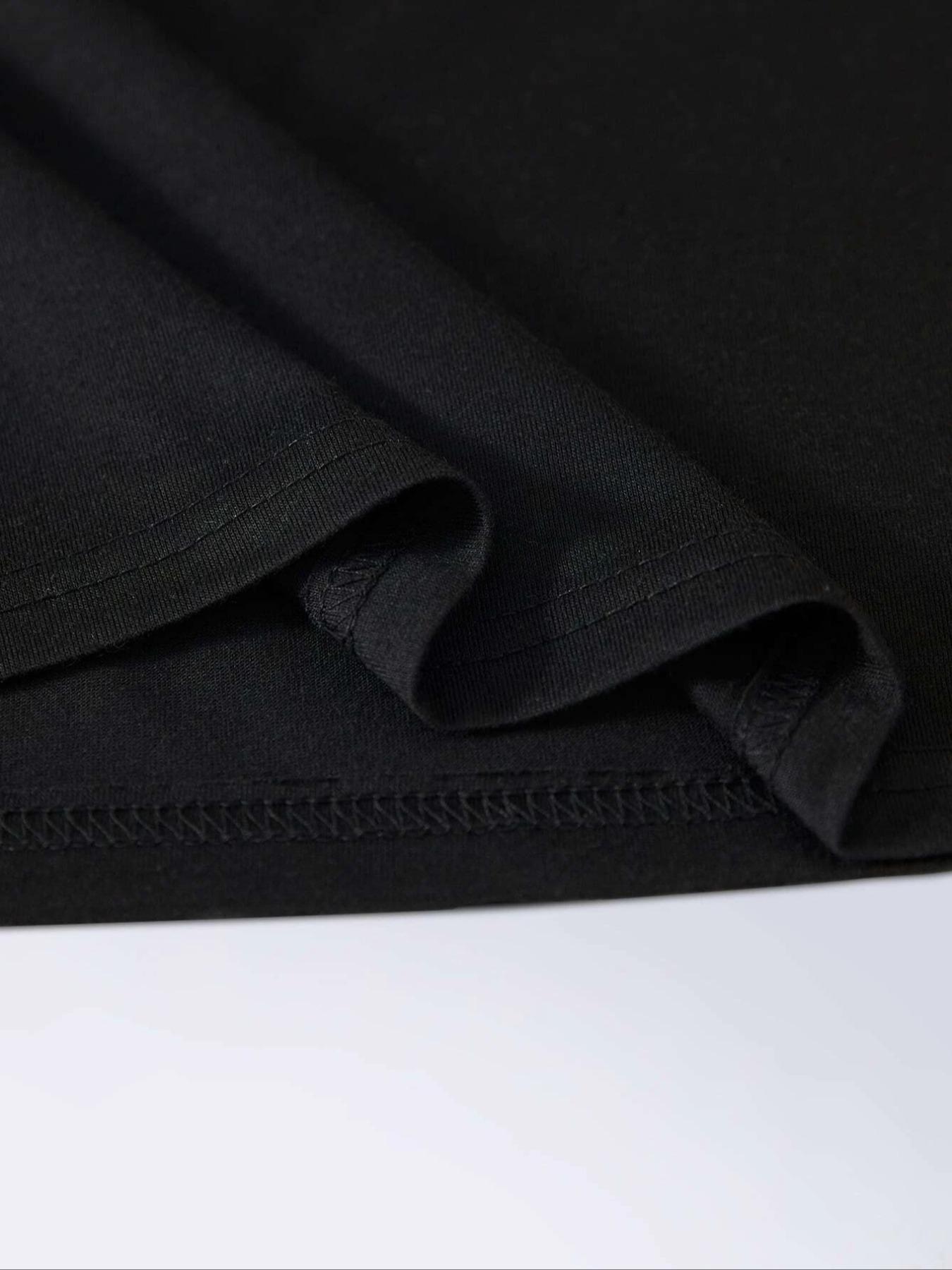 Women's Cut Out Shoulder Three Quarter Sleeve T-Shirt, Side Ruched Design, Soft Elastic Fabric, Casual Daily Wear