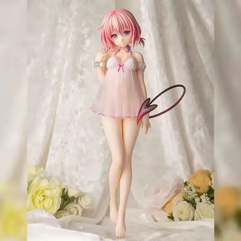 9.65 Inch Dreamy Bailey Dibuk Anime Figure, Cute Hair Girl Collectible Statue, Demon Tail Character Doll, Desktop Display Gift, Cute Collectibles, Figurine Dolls
