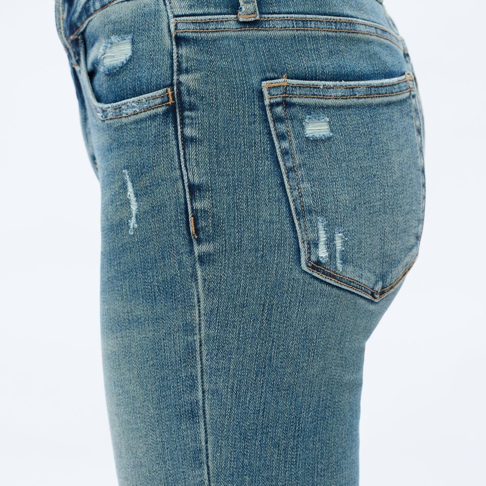 Women's Retro High-Waisted Flare Jeans with Belt Loops – Slim Fit Bootcut Denim Trousers, Casual Streetwear for All Seasons m&m