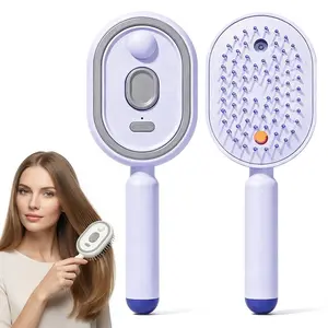 Electric Spray Cushion Massage Comb, 3-In-1 Electric Spray Hair Brush, Adjustable Hair Massage Brush for Frizzy Hair and Scalp Care
