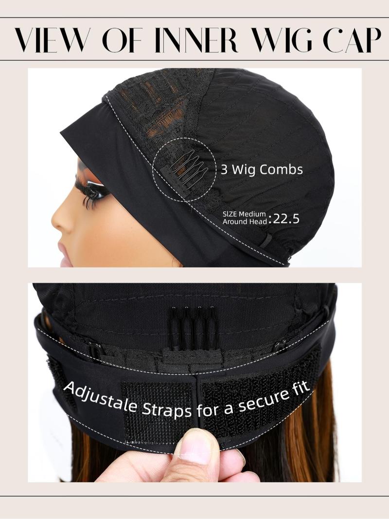 Long Straight Headband Wigs for Women, Glueless Headband Wig, Gorgeous Fluffy Wigs with Headband, Synthetic Heat-Resistant Wigs for Party & Daily Use