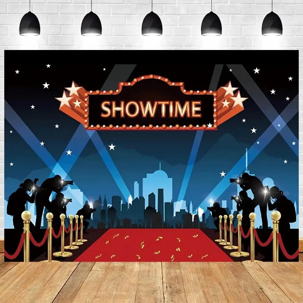 Hollywood Red Carpet Polyester Tapestry Wall Hanging - Lightweight Room Decoration, Cinema Movie Star Stage Backdrop, Gift for Father's Day Photo Shoot Decor Prop with Storage Bag