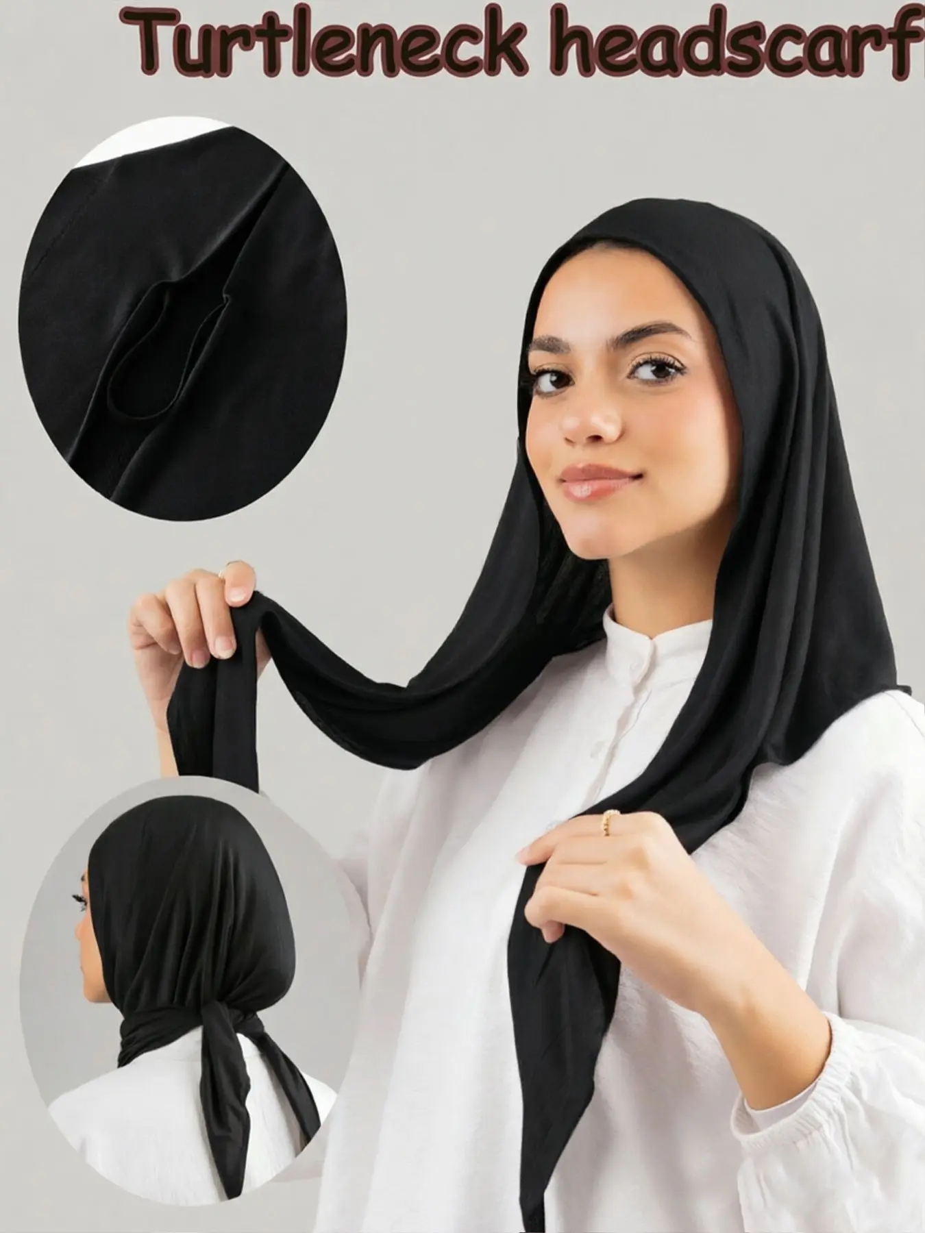 Women's Summer Elastic Headscarf, Lightweight Breathable Hijab, Elegant Fashion Muslim Hijab, Modesty Hijab Wrap, Daily Use Turban, Sun Protection
