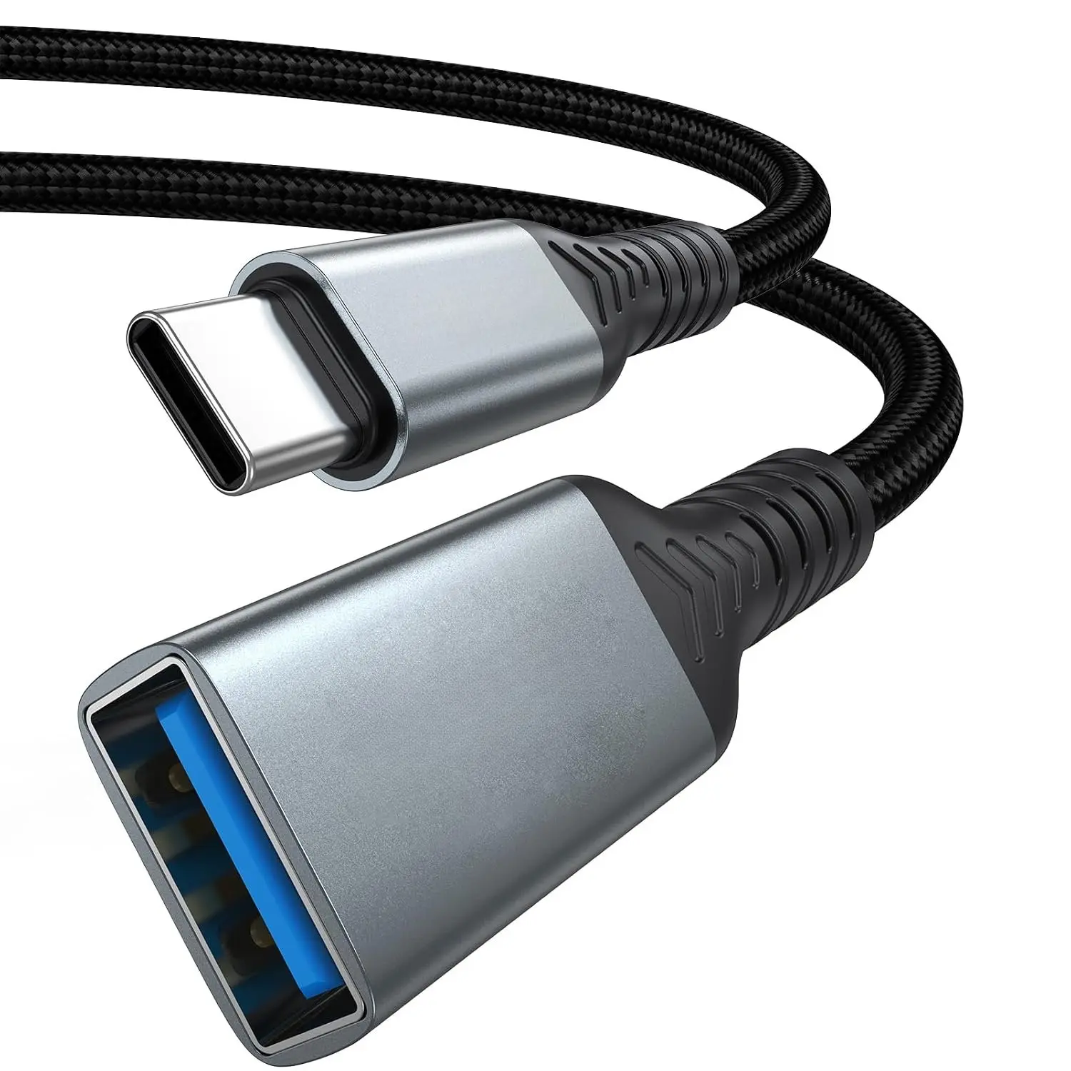 USB Female to USB C Male  3.3FT Female USB to USB C Adapter | 5Gbps  Data Transfer Compatible with USB Flash Drive, Hard Disk, SSD, Phone, Laptop
