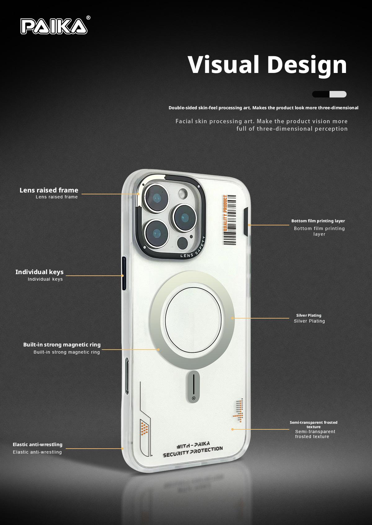 Trendy brand Jinsha magnetic phone case for iPhone 17 Pro Max, skin-feel, anti-drop, full protection for 15 and 13