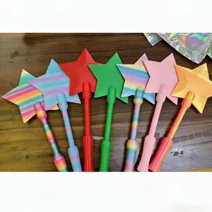 Creative 3D Printing Star Shaped Credit Card Shell Handheld NFC Touch Payment Credit Card Cover Cute Fashion Magic Wand