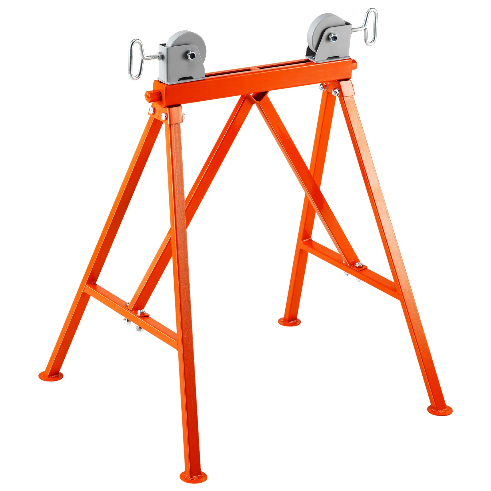 Pipe Stand with Roller Head, Built to Last, Lockable Rollers for Enhanced Safety, Rock-Solid Stability, Versatility at Its Finest