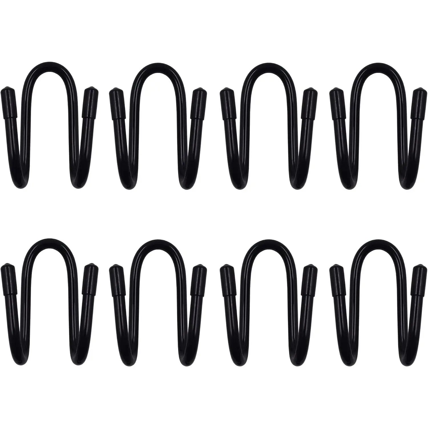 Heavy Duty Chain Link Fence Hangers - Holds Poles, Brushes, Leaf Rakes & More Up to 2 lbs - Storage Hooks for Garden Tools, Not Pool Accessories (Pack of 8)