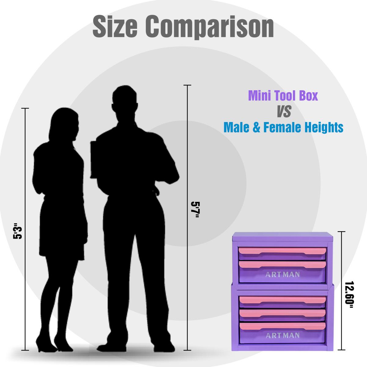 Desktop Drawer Storage Box Organizer, Stackable Desk Organizer with Pull Out Drawers, Office Stationery and Cosmetic Storage for Home Workspace