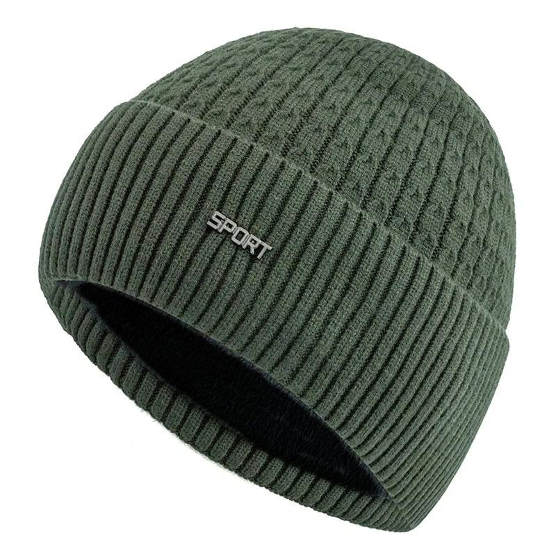 New Unisex Winter Hat Plush Fur Lined Warm Chic Cap Stylish Soft Beanie Hats For Men Women Thicken Ski Sports Knitted Hat