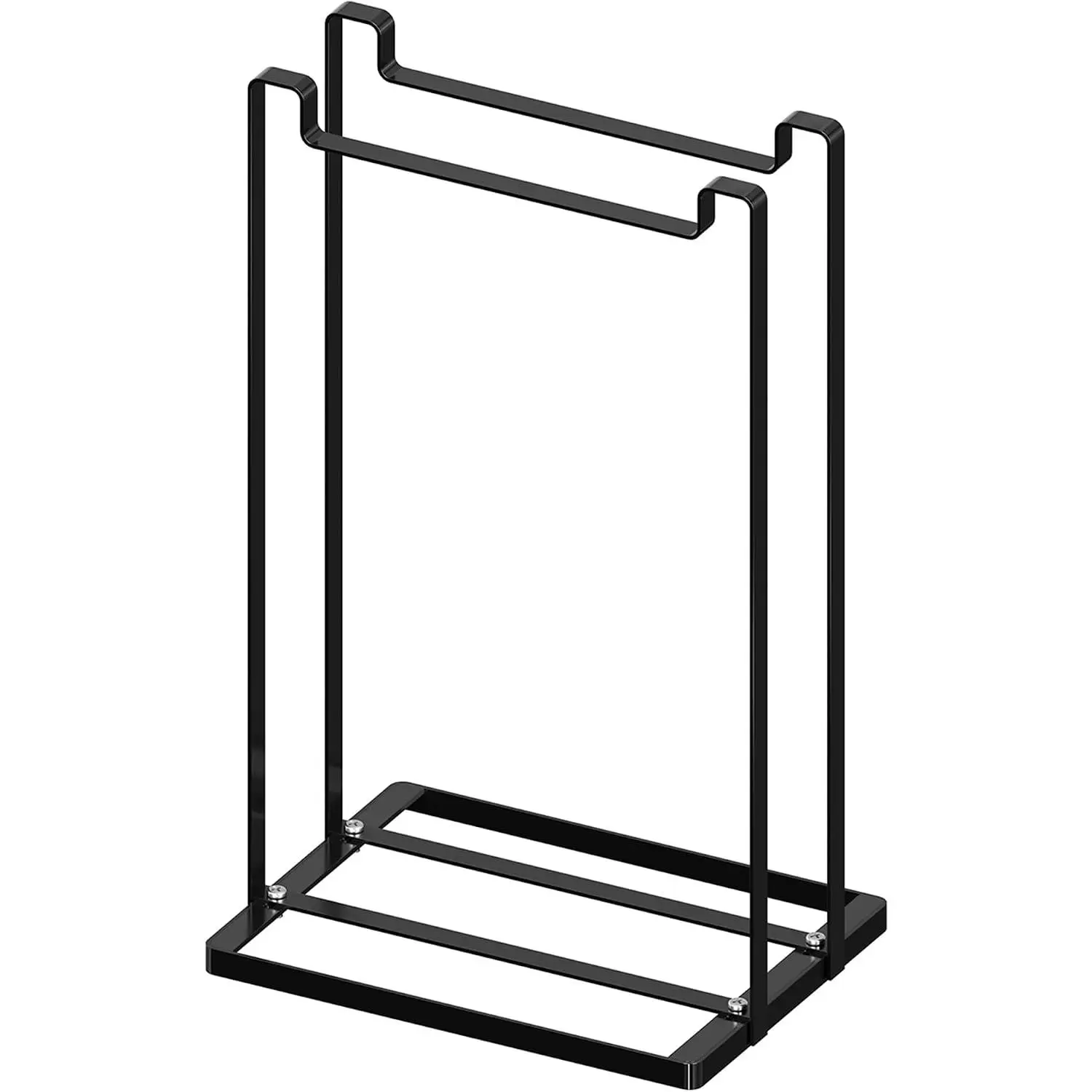 Hanger Organizer, Adjustable metal Hanger Stacker for adults and , Holding up to 55 /wire/plastic hangers,  Space Saver for Closet Laundry Room (Black)