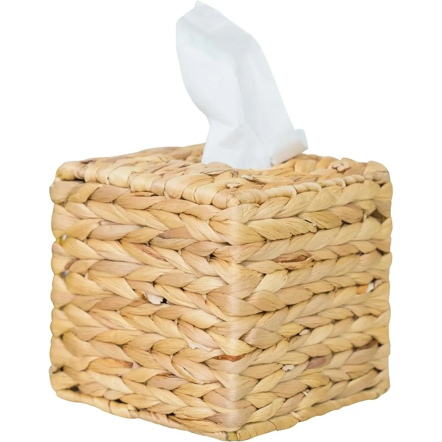 Creative Tissue box Water hyacinth woven frame Tissue box Storage tissue box Suction paper napkin box Living room dining room paper napkin box