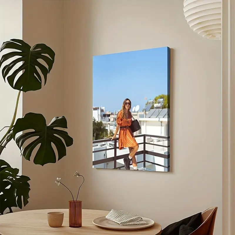 2D Flat, Customize Your Favorite Picture Into a Framed Canvas Wall Art, Custom Canvas Wall Art, Custom Print of Your Photo, A Birthday Gift for Your Family, Friends, Pets, Lovers, Anniversaries