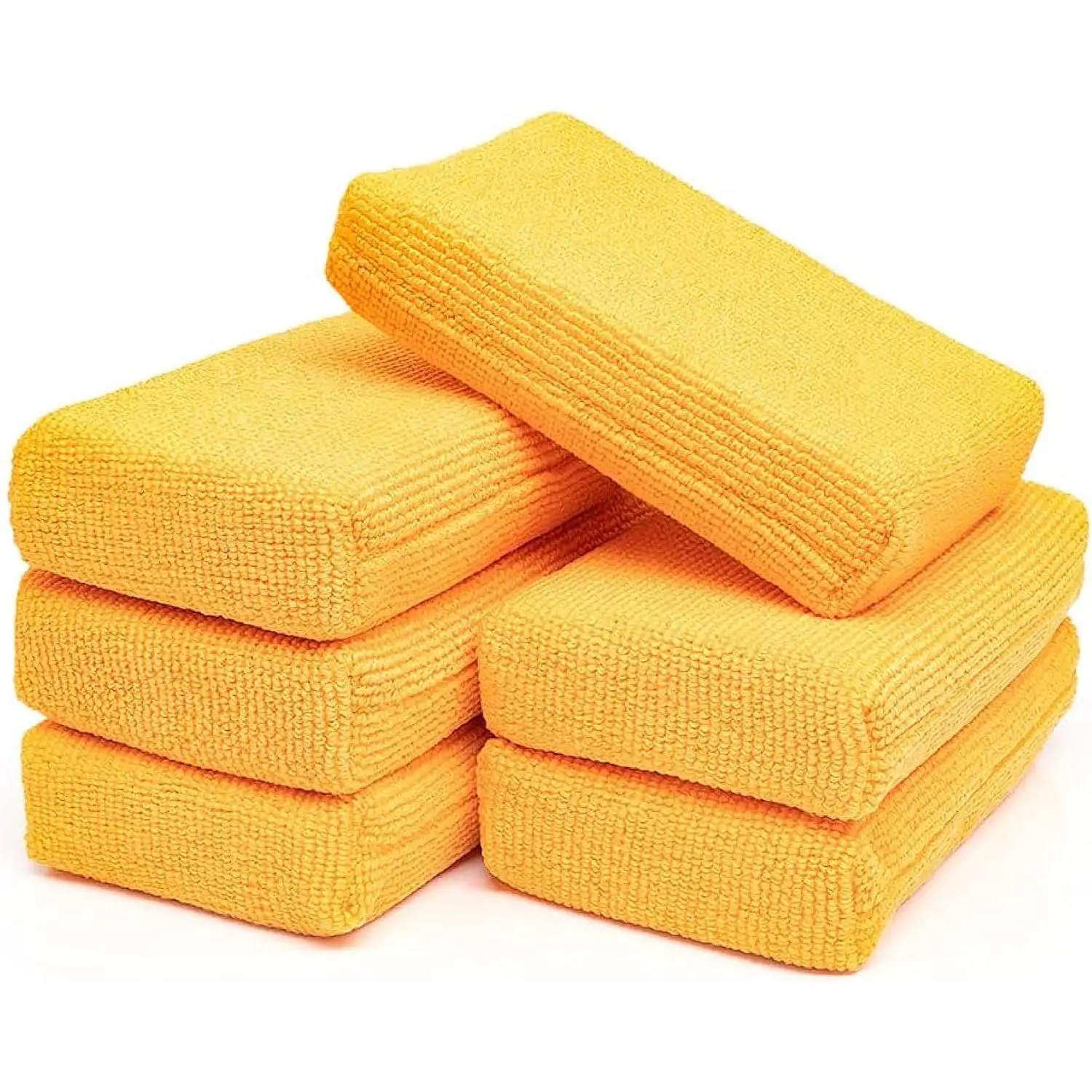 -   Microfiber Detailing Applicator Sponges (6-Pack) Versatile Detailing Tool, Excellent for Applying Wax, Sealants, Coatings and Or Automotive Products, 3in x 5in, Orange