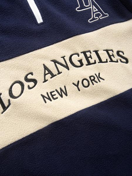 Thickened Polar Fleece Colorblock Letter Embroidery Zipper Hoodie Jacket, Fall Winter Outerwear, Soft Comfortable Fabric, Casual Outdoor Sports Wear