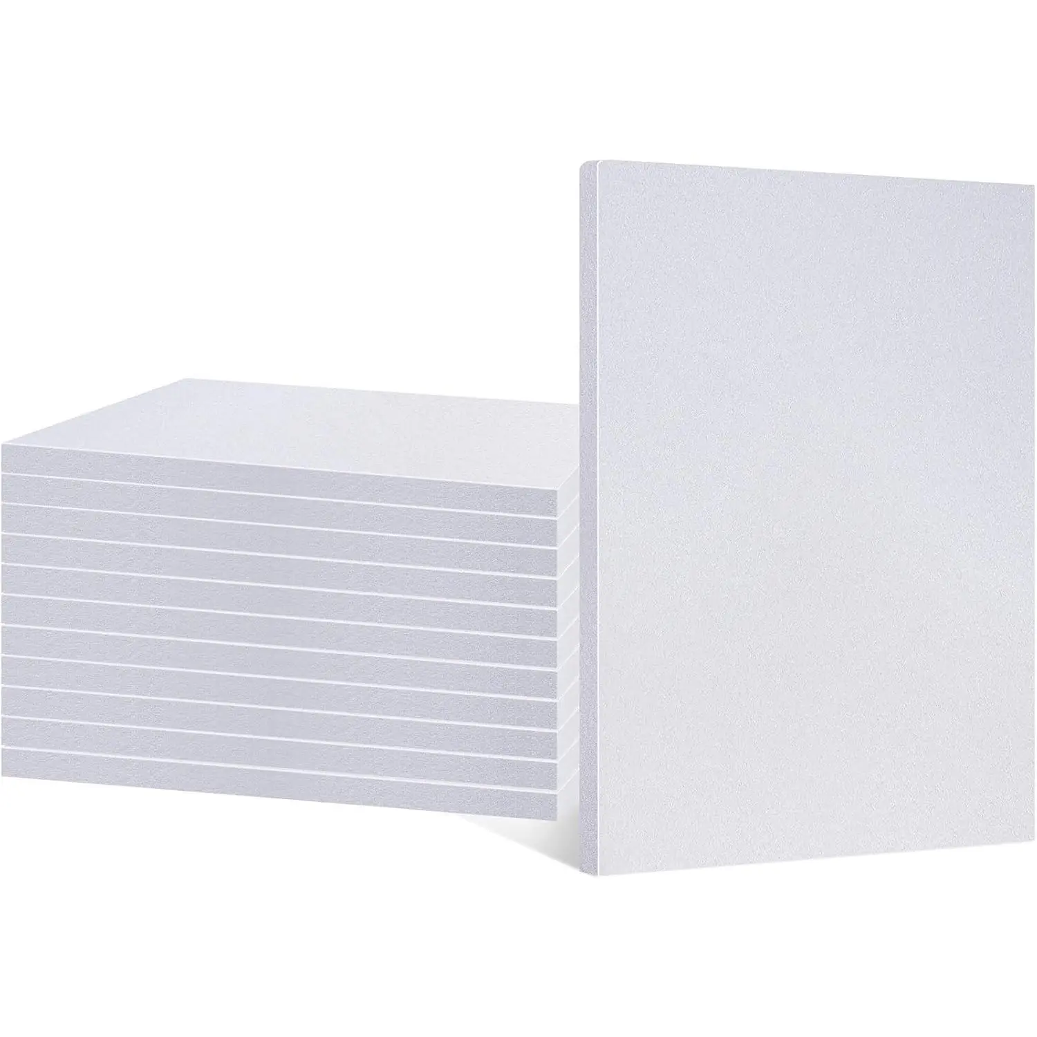 12 Pcs Bulk Foam Board 12" x 7.5" x 1/2" Xps Foam Sheet Panel for DIY Crafts Sculpture Modeling Floral Arrangements School Home Office Art (White)