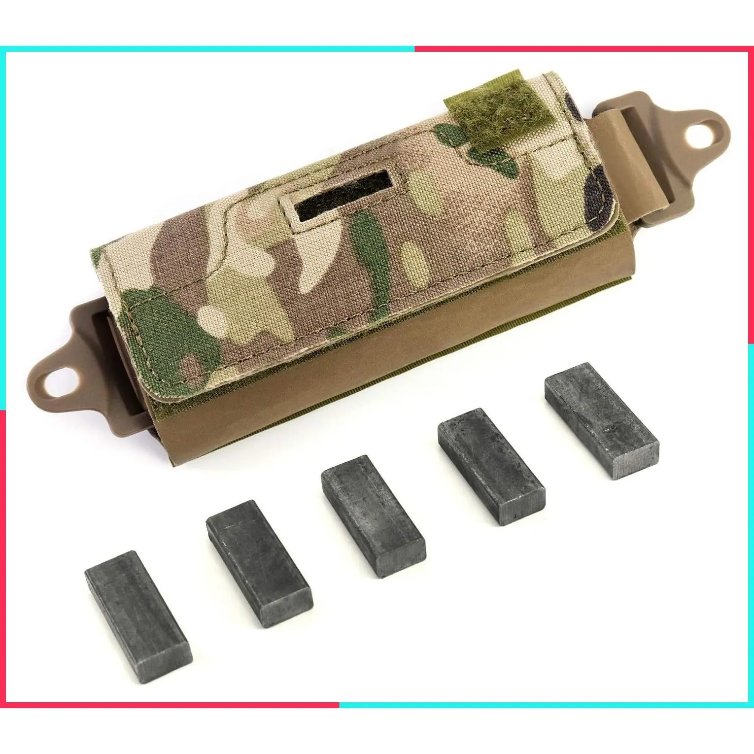 Helmet Counterbalance Weight Bag, Tactical Helmet Counterweight NVG Pouch Compatible with OPS Fast BJ PJ MH Tactical Helmets/Helmet Accessories