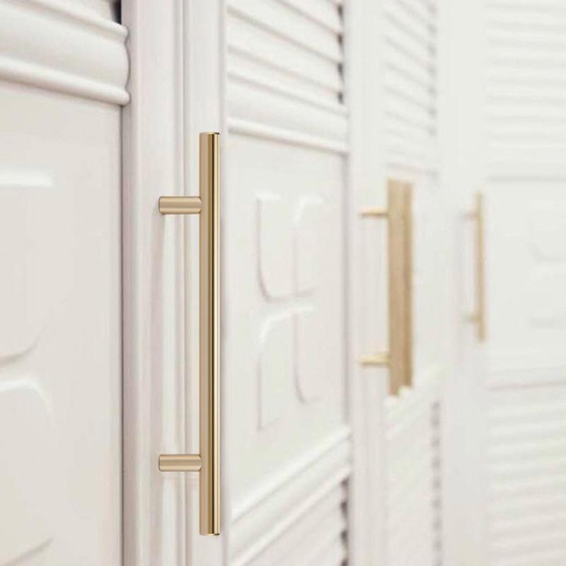 Cabinet Handle, Gold Handle with Screw, Stylish Bedroom Furniture Handle, Elegant Drawer Knob for Home Decor, Furniture Hardware, Doorknob