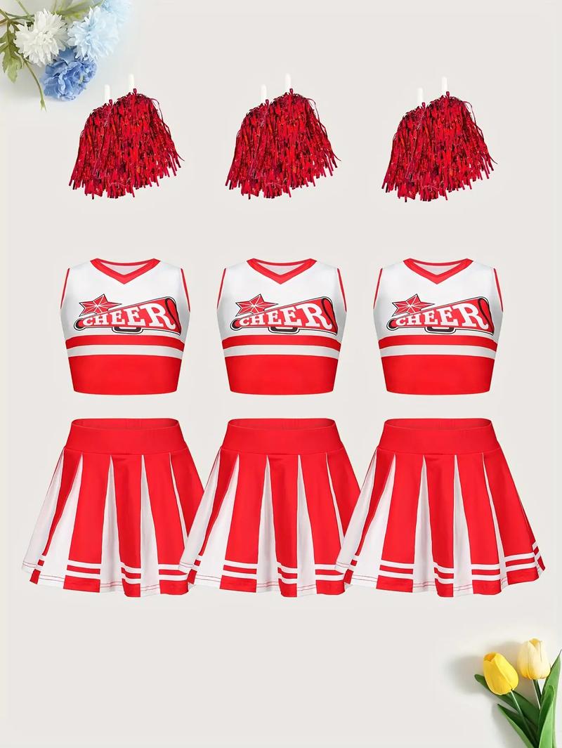 body shaper woman Three-Pack Children's Cheerleading Uniforms Rugby Cheerleading Captain Includes POM-POM Competition Cheers exercise pants stretchy workout sport fitted fitness training Body Resistance Bands Full women sets Dress Shorts