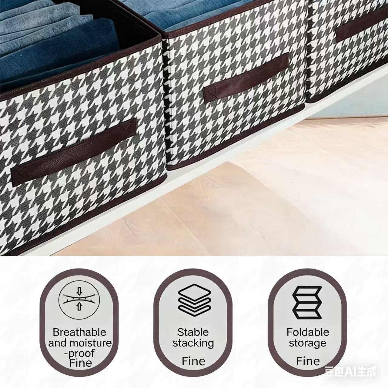 Wardrobe shoe rack, large-capacity storage box (40*28*20), PP shelves, box-style shelf storage, foldable, suitable for bedroom, bathroom, home