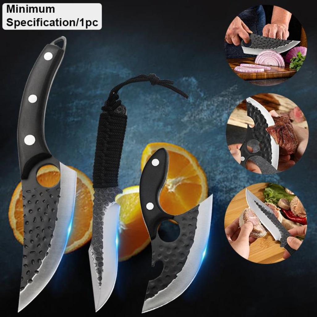 1/2/3PCS Stainless Steel Professional Chef Knife Multipurpose Kitchen Knives Set Boning Beef Camping EDC Unique Kitchen