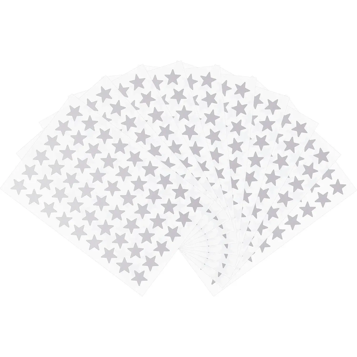540-Count Small Metallic Foil Labels, 0.5" Size Foil Material Stickers with Glitter Effect & Cute Stars for Teacher Labeling (Office Stationery Supplies), Teachers