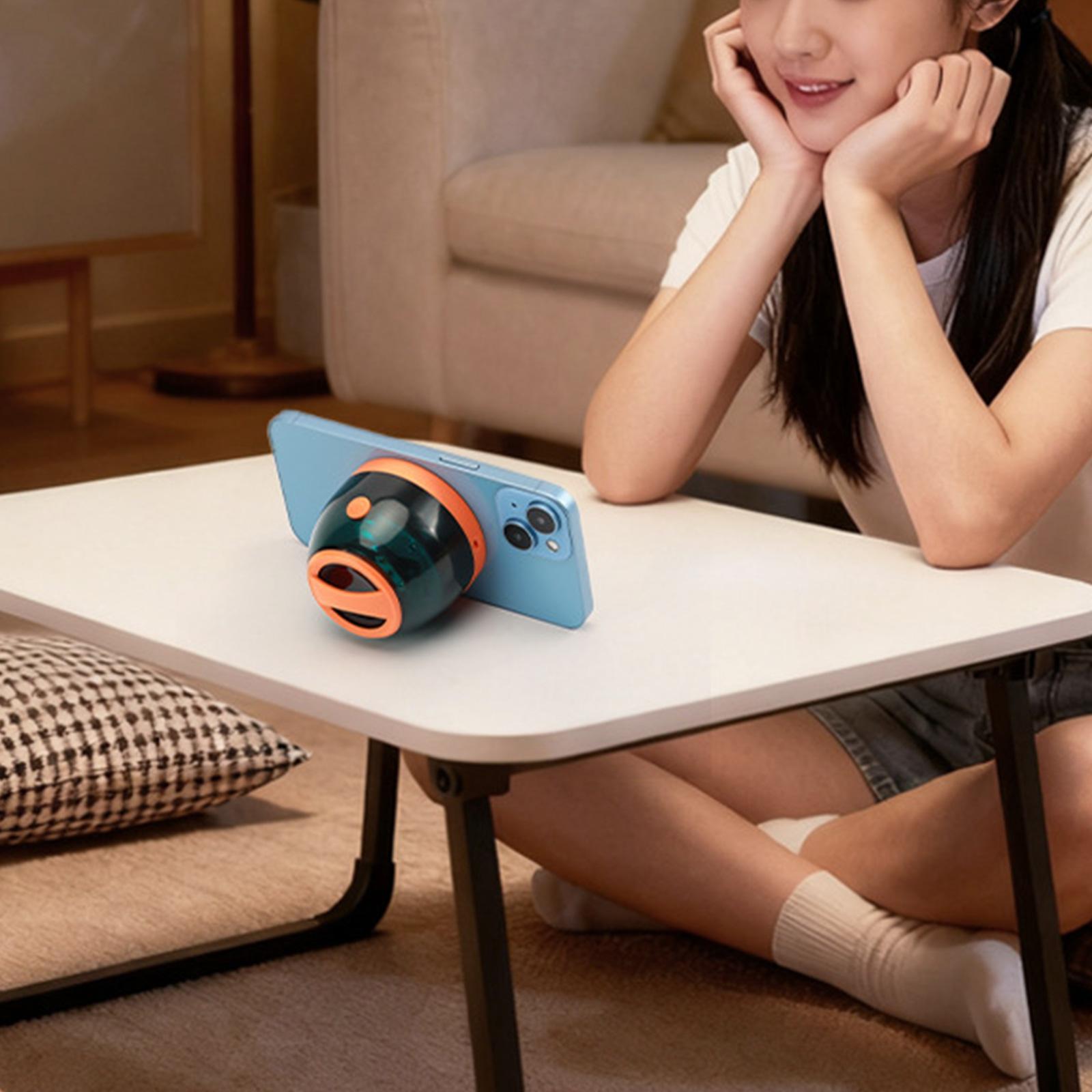 Desktop Wireless BT Speaker with Lanyard Magnetic Phone Holder Mini BT Speakers Subwoofers with RGB Light 5100mAh Battery Power