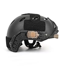 Tactical Helmet Light with White Red IR LED Task Lamp, Military Helmet Accessories Mount for Mich Fast Helmet Molle System Picatinny Rail, Survival Signal Light for Outdoor Hunting