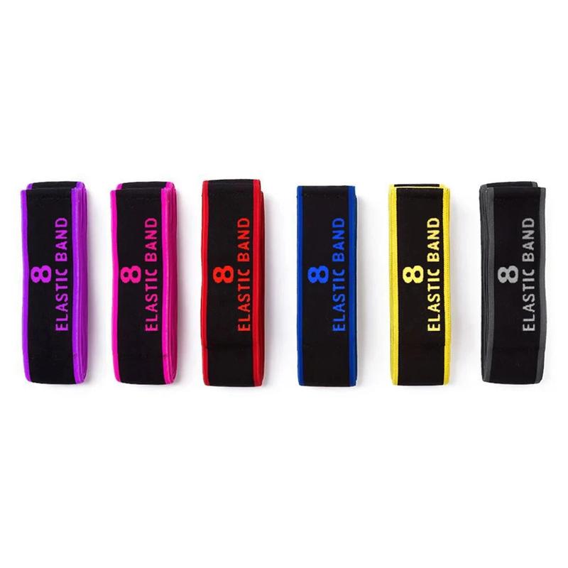 with 8 Sections Dance Resistance Band Yoga Stretching Pilates Fitness Digital Elasticity Elastic Stretch Training Tension Belt exercise  equipment Rotating mat strength gym