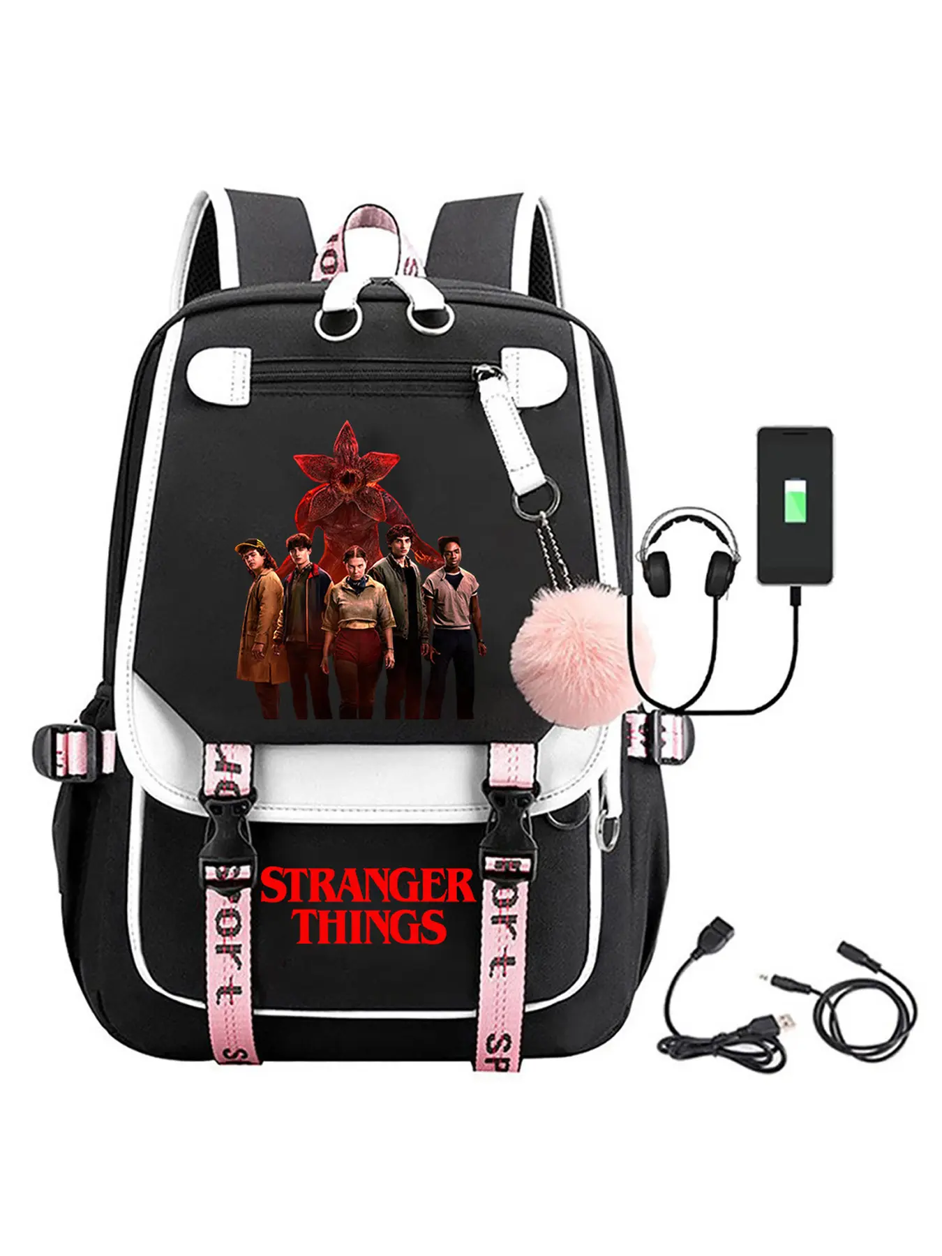 Movie theme-Themed Backpack, Perfect for Carrying Laptops And Tablets, with a Large Storage Capacity.