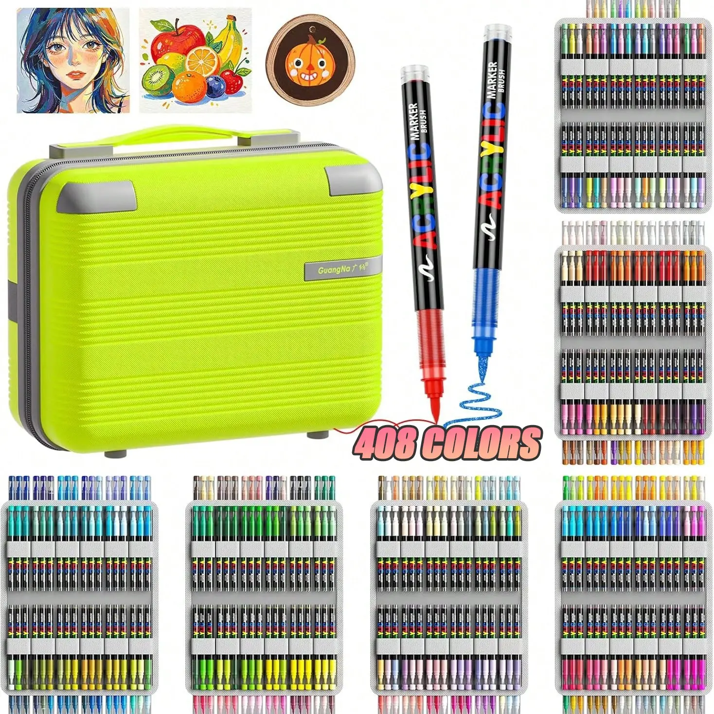 Acrylic Marker Pen, Multiple Color Options, Portable Design, Student Friendly, Non-Transparent, Layerable, School Supplies, Artistic DIY Tools