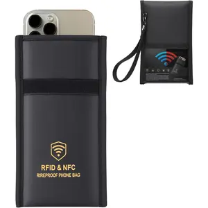 Military-Grade Signal Blocker Pouch for Phones | Fireproof & Waterproof RFID Shielding Case | Shockproof Cell Phone EMF Protection for Car Key Fobs, GPS, Privacy