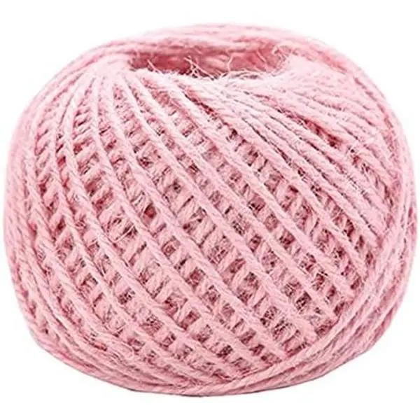 164ft 2mm Crafty Jute Twine String  Jute,  Color Roll for Christmas Decor, Artworks, DIY Crafts,  Wrapping, Picture Display and Embellishments( Light )