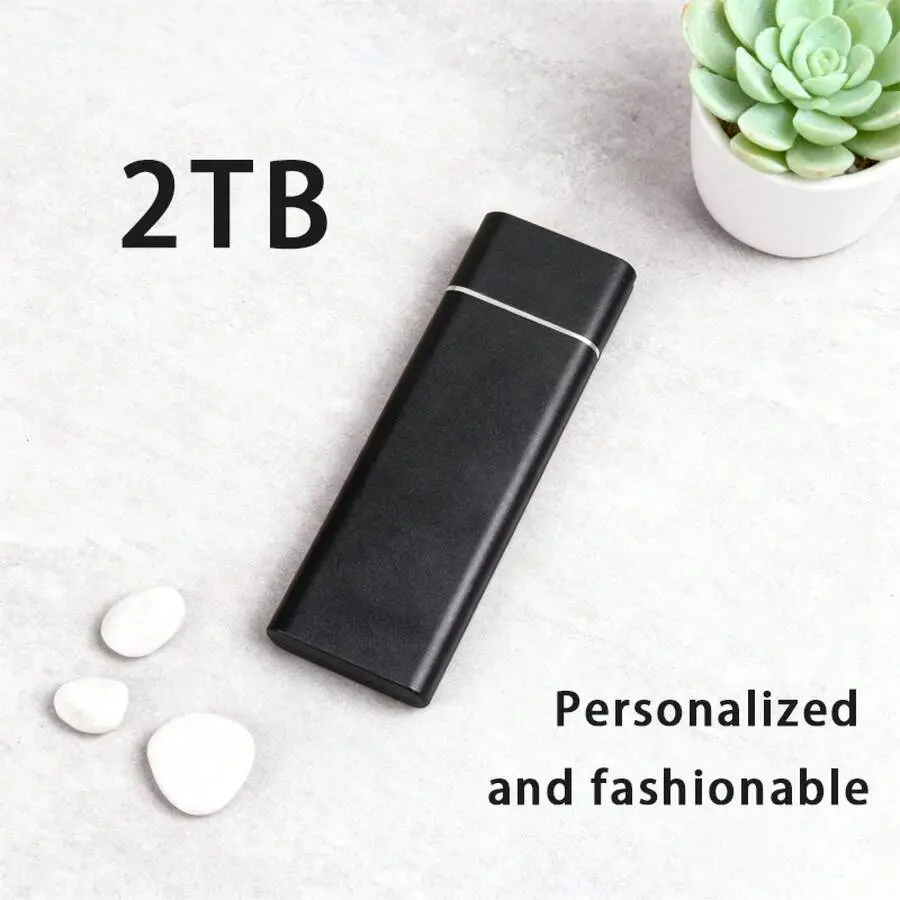 USB 3.1 Type-C 1TB/2TB Multi System Compatible Portable External Mobile SSD Drive |   Universal Mobile Storage Laptops, Phones, Tablets, And Desktop Computers |   Speed Data Transfer, Device Storage Expansion, Portable Data Storage