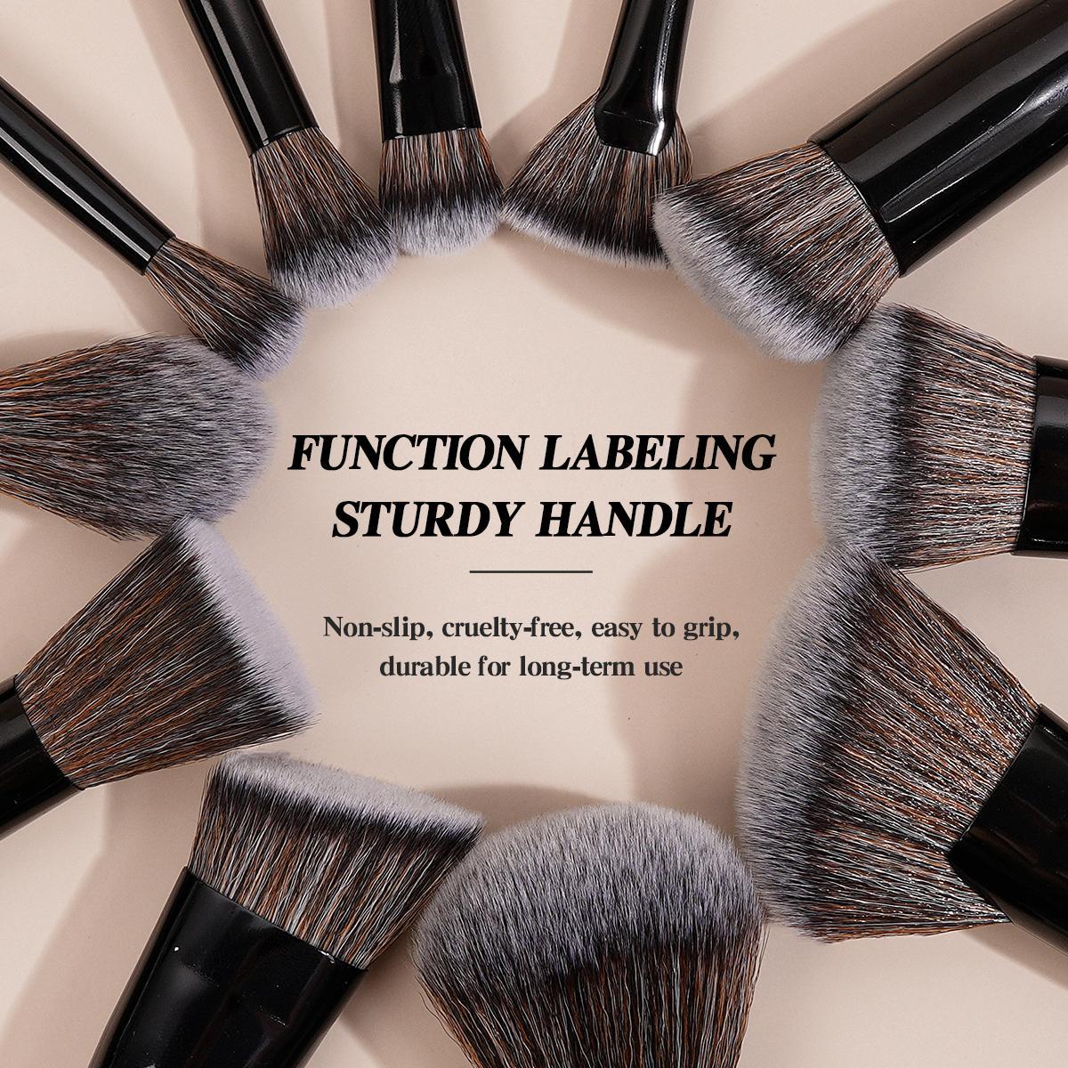 MAANGE Soft Bristle Makeup Brushes Sets, Multifunctional makeup brushes, Cosmetic Brushes, with Comfortable Grip, 25pcs/set Makeup Tools for Foundation, Powder, Concealers, Eyeshadow, Blush, Valentine's Day Gift