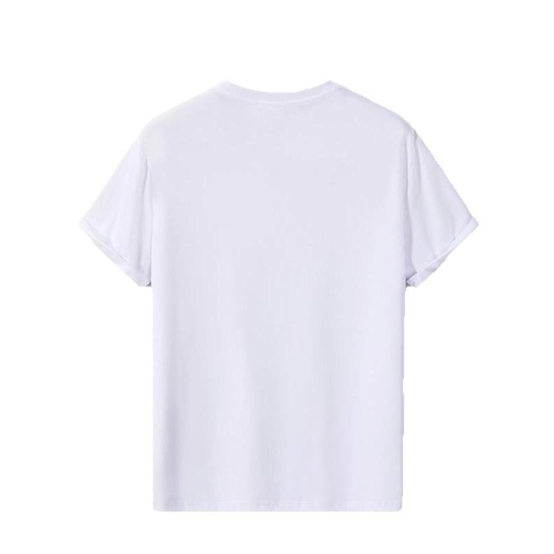 Women Casual T-Shirt White Unbothered Girl With Dreads And Camo Hat Graphic Print For Everyday Wear