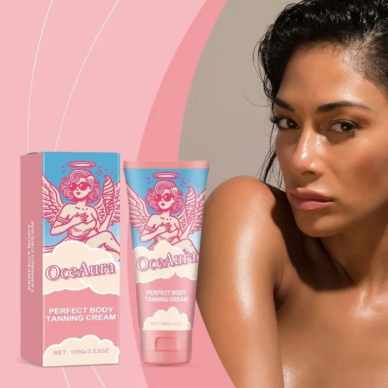 Body Tanning Cream Indoor Beach Sunbed Fake Tan Sunless Bronzing Liquid Hydrating Moisturizing Natural Bronzer Self Tanner cream Nourishing Long Lasting Moisturizer