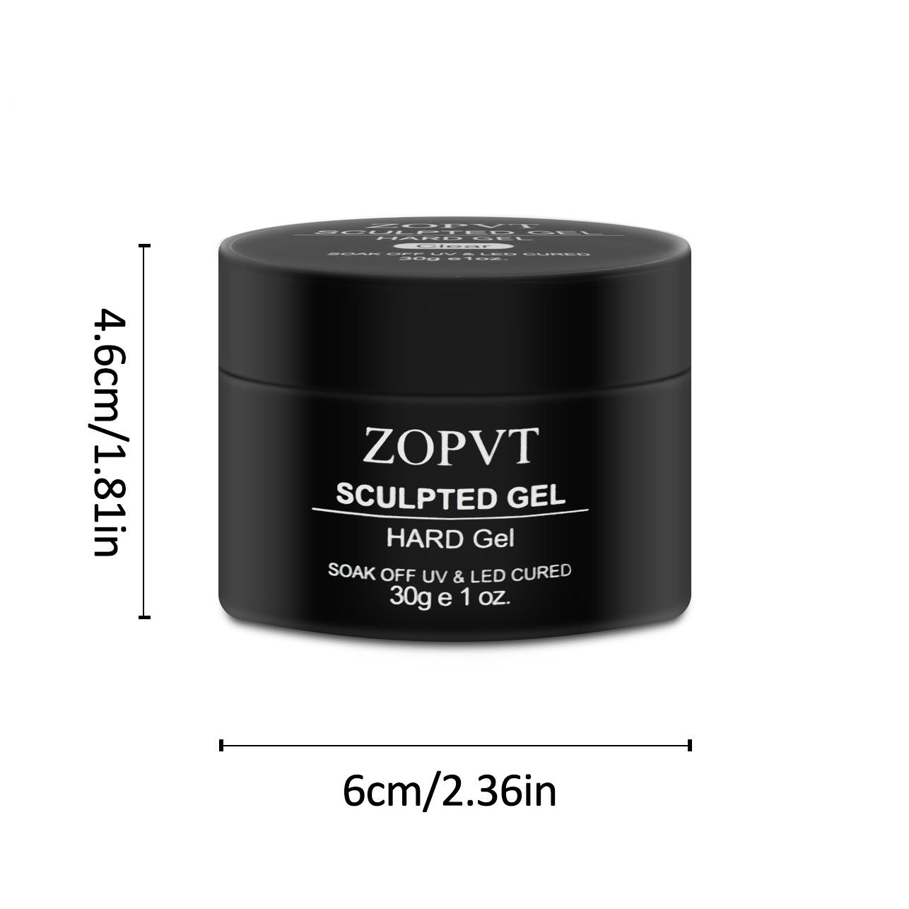 LED UV Builder Gel Nail Extension Kit, 3 Colors Nude Transparent Hard Gel, Professional Manicure Tools Set for Salon & Home Use, UV Light Gel