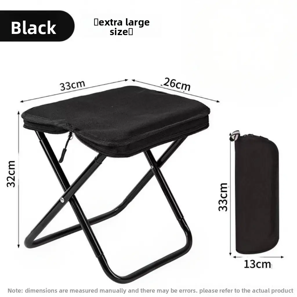 Portable Lightweight Folding Camping Chair with Pen Pocket for Fishing Stalls Queuing Transportation Waiting Durable Outdoor Seat summervibes