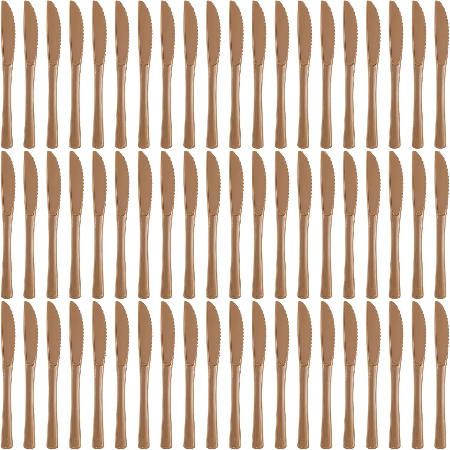 60 count Disposable Plastic  Cutlery Heavy Duty Dinnerware Solids Plastic Silverware Flatware for  Office School Party Picnics Restaurant Outdoor Events or Every Day Use ()