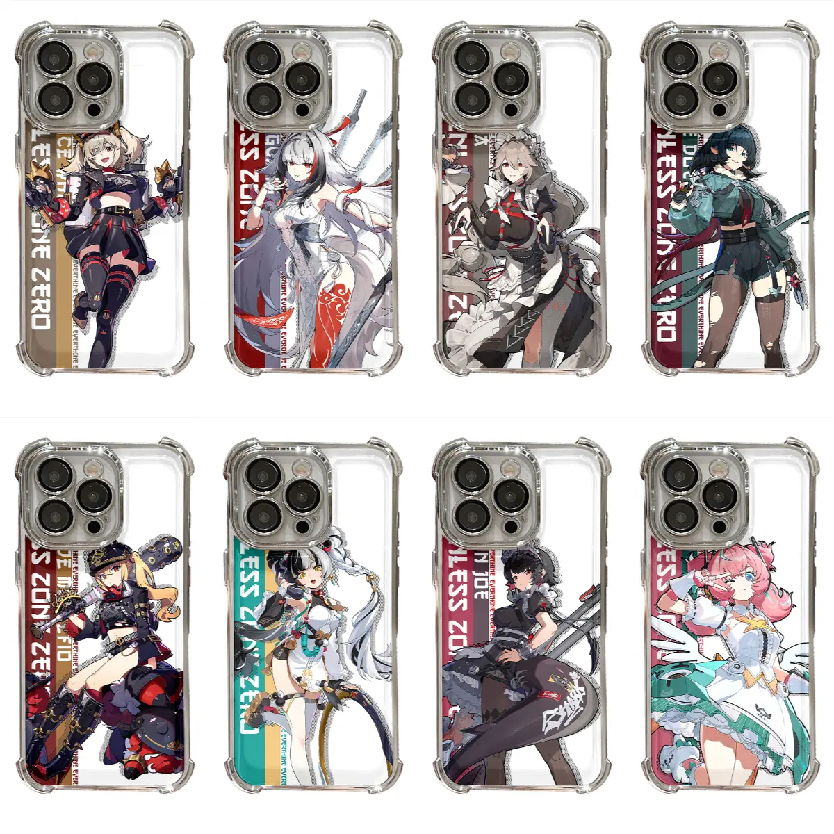 Classic Zenless Zone Zero Colorful Cool INS Character Series Designs Shockproof Phone Case for iPhone 11 12 13 14 15 16 17 Pro Max Plus Air Holiday Gift Protection