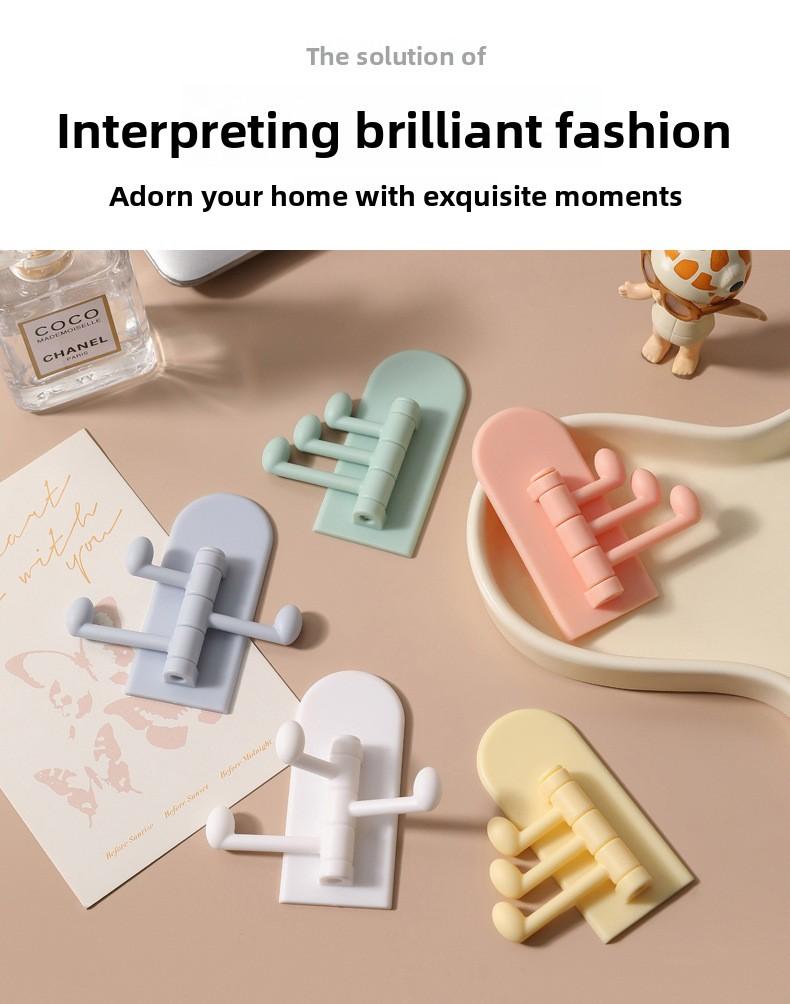 Cute Cartoon Self Adhesive Hooks, Easy Install Home Essentials