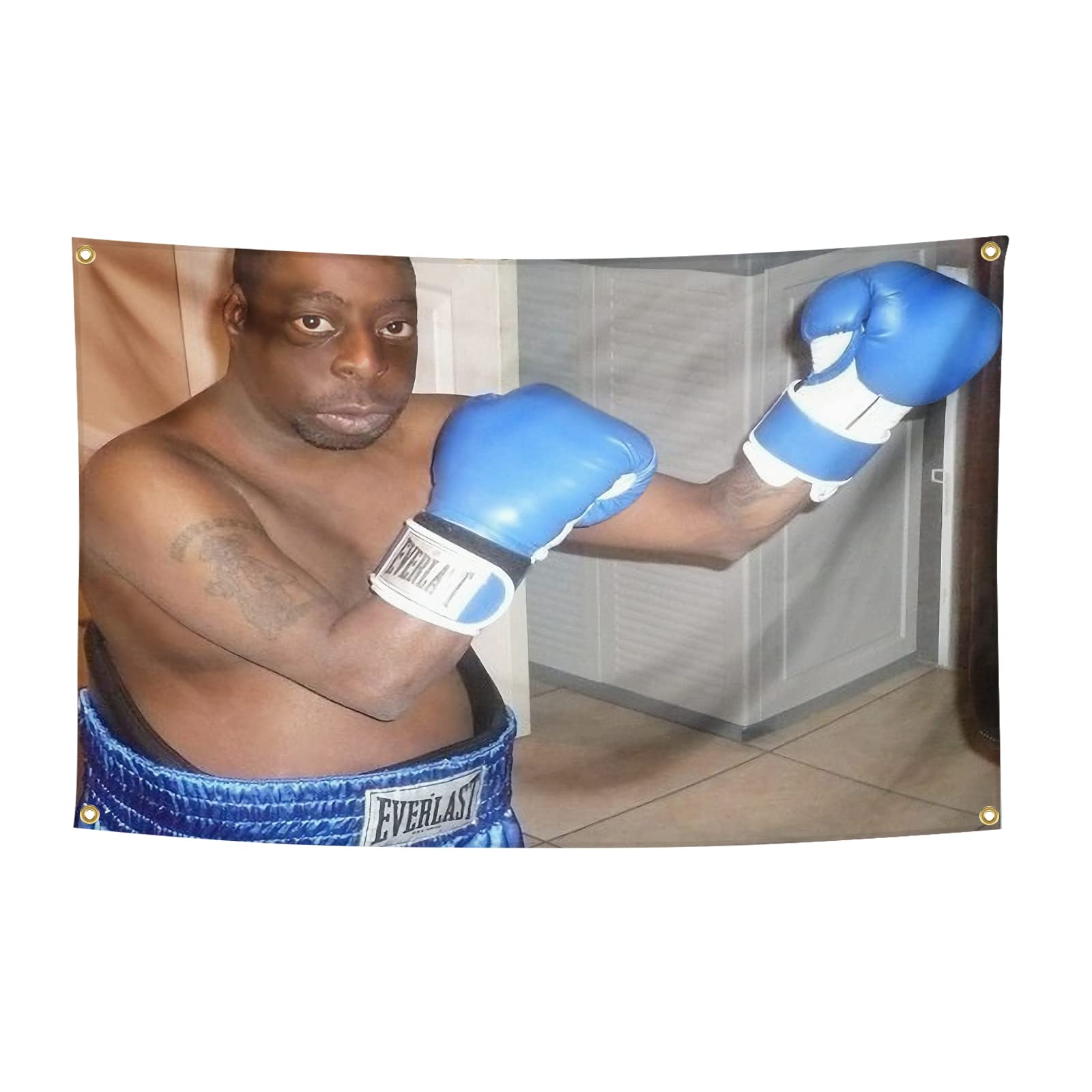 Boxing Green Lester Beetlejuice Flag 3x5 Feet(Old Photo)Banner Funny Flags for Room With Bass Groments for College Dorm Room Decor