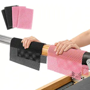 4-Pack Non-Slip Pilates Grip Pads, Anti-Slip Training Grips for Pilates Reformer, Barre, Pull-Up Bar, Free Weights and All Kinds of Gym Equipment